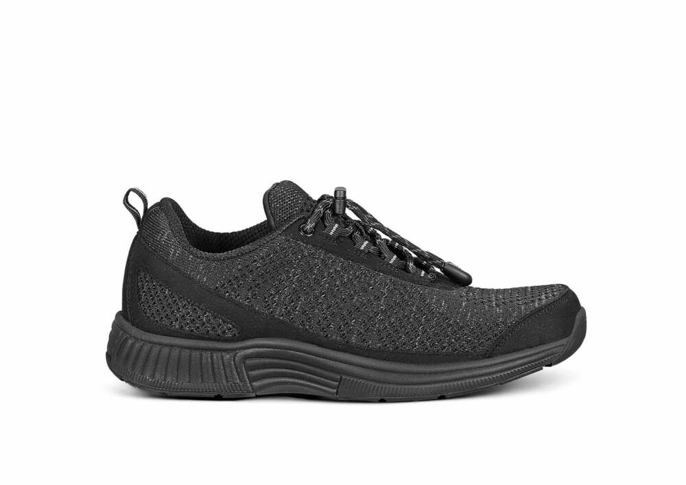 NEW ORTHOFEET women's comfort sneaker in black
